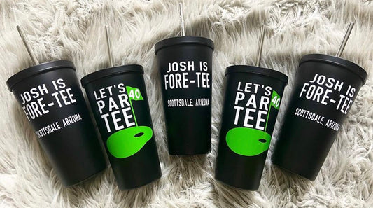 Personalized 40th Birthday Tumblers